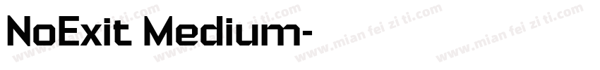 NoExit Medium字体转换